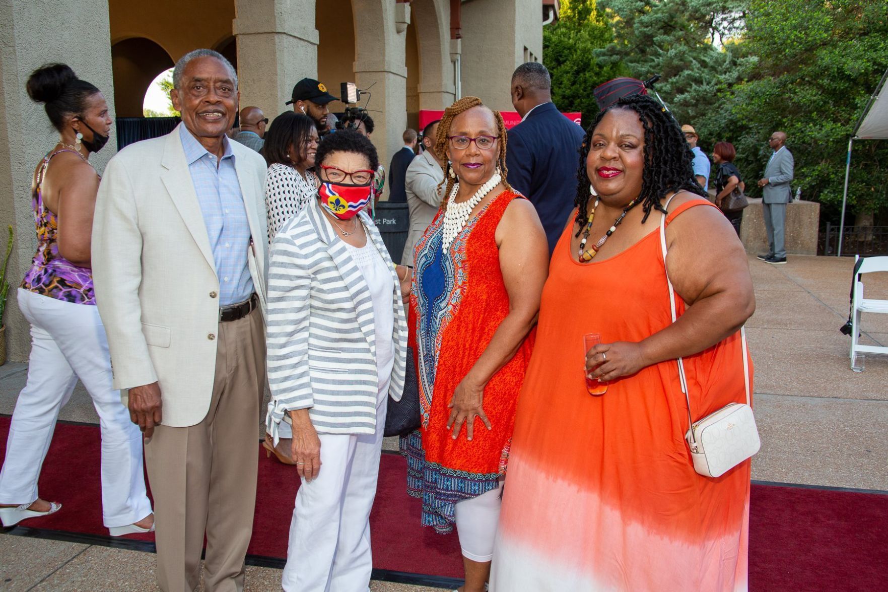 Fire Chief Sherman and Catherine George, Lois Conley, Erika Neal